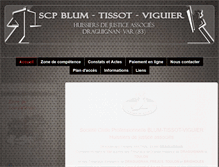 Tablet Screenshot of huissier-83-draguignan-var.fr